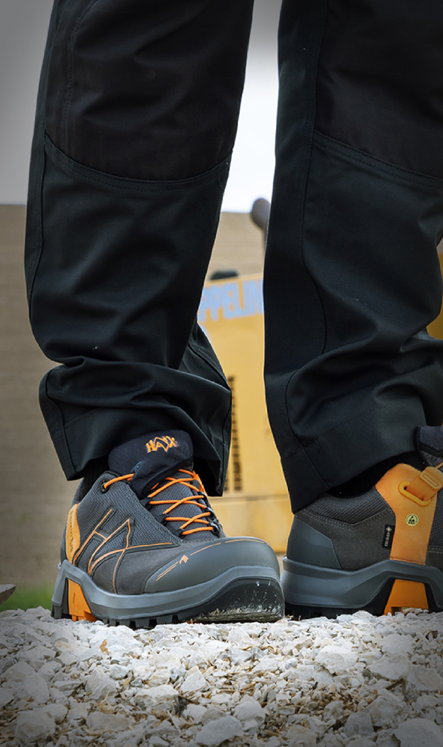 Haix Connexis Grey-Yellow